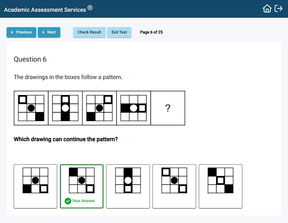 Question taken from one of our online scholarship practice tests for Year 10